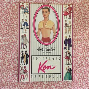 He's Just BARBIE's KEN & this is a vintage Paper Dolls Set!  Retro Pop Culture!